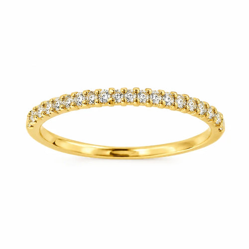 Anel Aparador dourado com zircônias em fundo branco