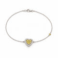Pulseira Zircônia Fancy Yellow AVELINE em fundo branco