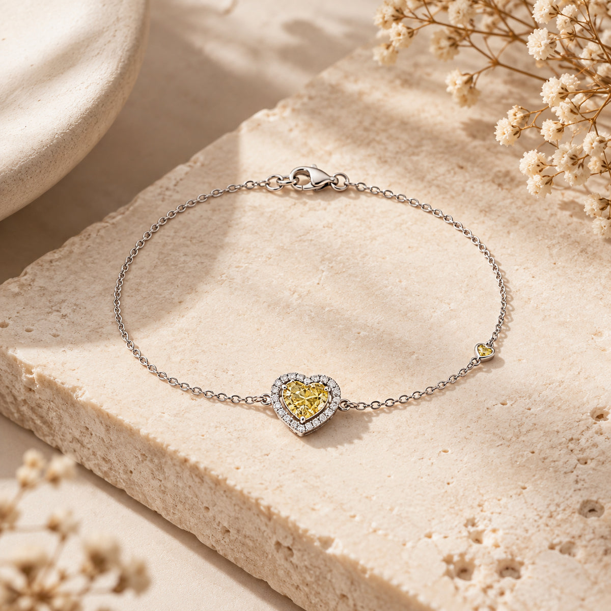 Pulseira Zircônia Fancy Yellow AVELINE em composição